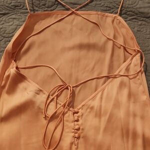 Reclaimed Vintage Peach Midi Dress